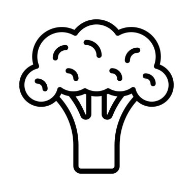 Brokoli web simgesi vektör çizimi