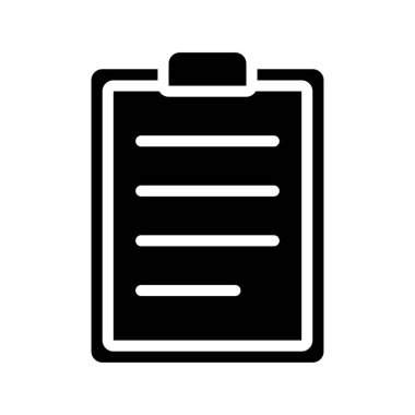 Not Kağıdı Web simgesi vektör illüstrasyonlu pano