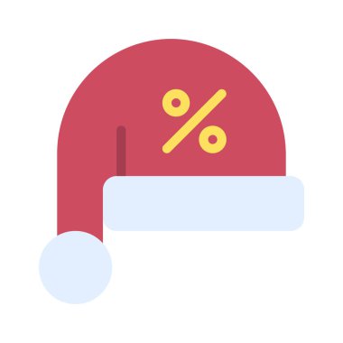 Noel Satışı web simgesi vektör illüstrasyonu