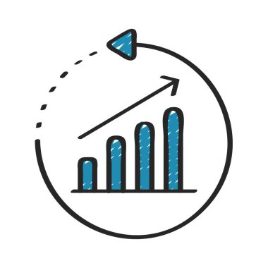 İyi Dönüştürme Hızı web simgesi vektör çizimi