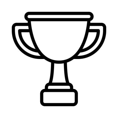 kupa ödülü izole edilmiş ikon vektör illüstrasyon tasarımı