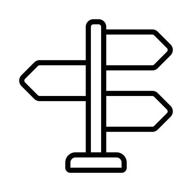 Yönler Post web simgesi vektör illüstrasyonu