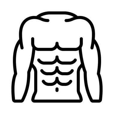 Jimnastikçi Vücut Ağı ikon vektör çizimi