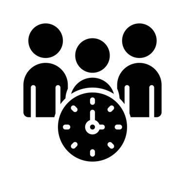 Takım Zamanı web simgesi vektör çizimi