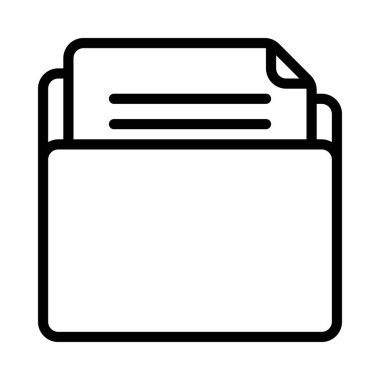 dosya dizini simgesi, vektör illüstrasyonu 