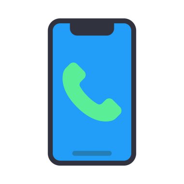 telefon çağrısı web simgesi vektör illüstrasyonu