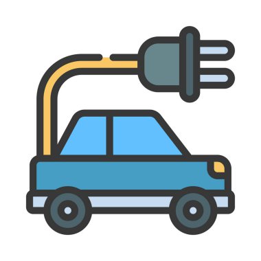 araba simgesi, vektör illüstrasyonu basit tasarım 