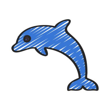 Yunus. Web simgesi vektör illüstrasyonu