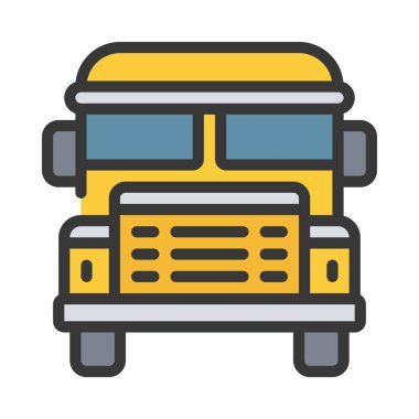 okul servisi web simgesi vektör illüstrasyonuName