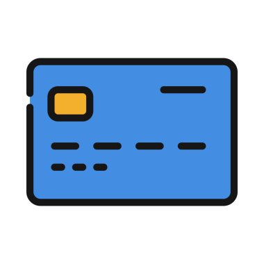 Kredi kartı ön web simgesi vektör illüstrasyonuName