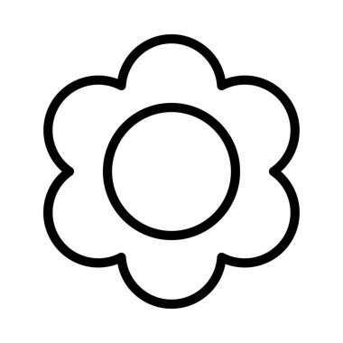  çiçek simgesi, vektör illüstrasyonuName 