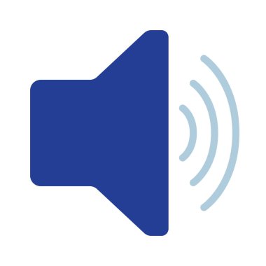 Ses Web simgesi vektör illüstrasyonunda