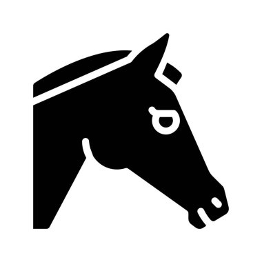 Bir atın vektör simgesi, illüstrasyon 