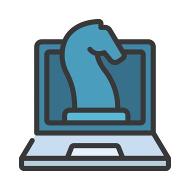 strateji web simgesi vektör illüstrasyonu