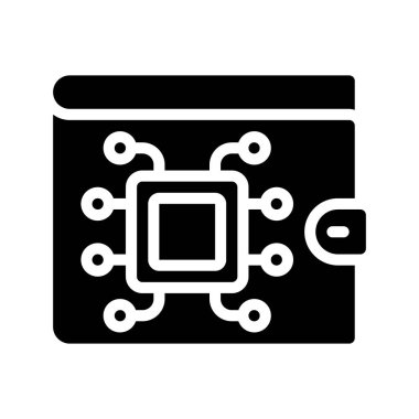 wallet icon, vector illustration simple design