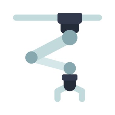 Robot Kol ağ ikonu vektör illüstrasyonu asılıyor