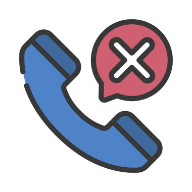 Telefon Hatası Web simgesi vektör çizimi