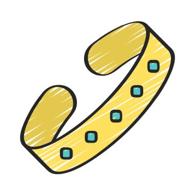 Bileklik Ağ simgesi vektör illüstrasyonu