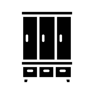 Üçlü Geniş Gardırop Web vektör çizimi