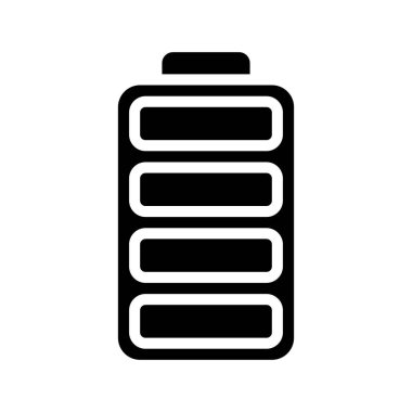 Tam Batarya ağ ikonu vektör illüstrasyonu