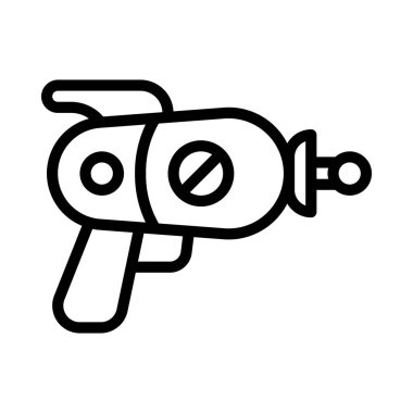 Ray Gun web simgesi vektör illüstrasyonu