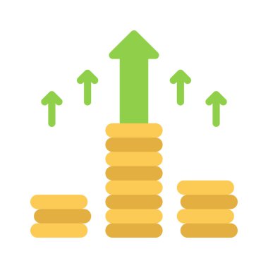Zenginlik Büyüme Ağ ikonu vektör illüstrasyonu
