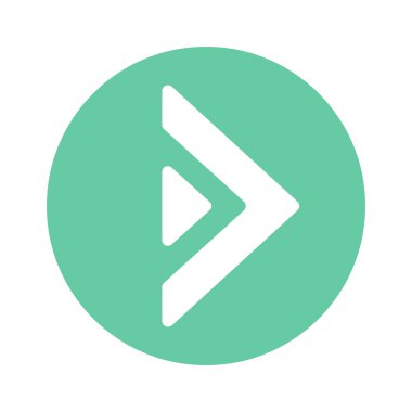 ok sağ simge vektör illüstrasyonu