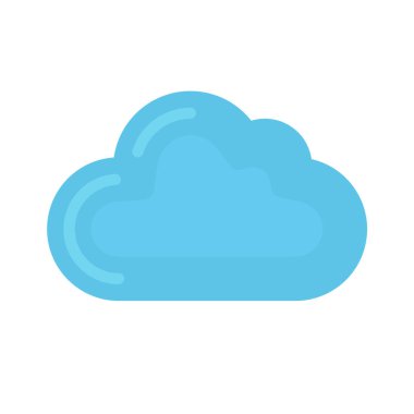 bulut web simgesi vektör illüstrasyonu