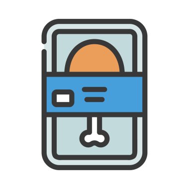 Türkiye Bacak Paketleme Ağı vektör illüstrasyonu