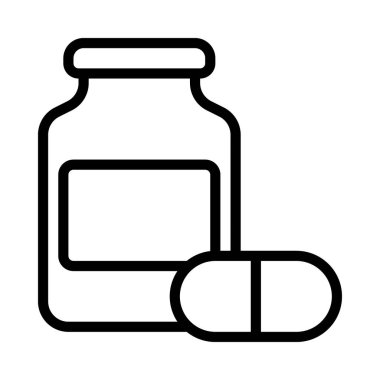 Şeffaf bir arkaplanda hap vektör çizimi. Birinci kalite semboller. Konsept ve grafik tasarımı için vuruş simgesi. 