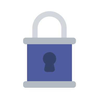 Kutu Kilidi Web simgesi vektör çizimi