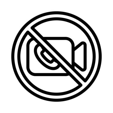 Video Çağrısı Web simgesi vektör çizimi