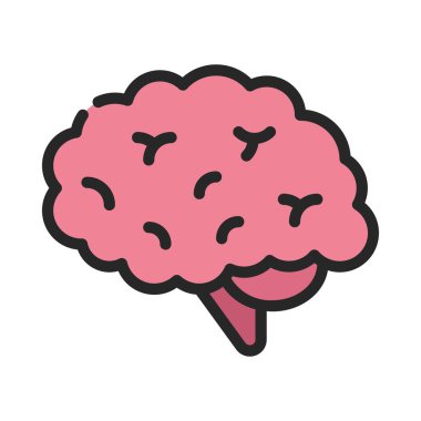 Bilgi Beyni Web simgesi vektör illüstrasyonu