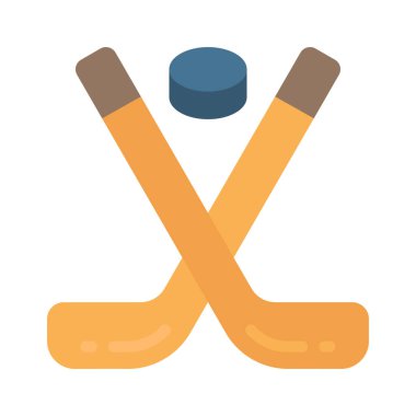 Buz Hokeyi Web simgesi vektör çizimi