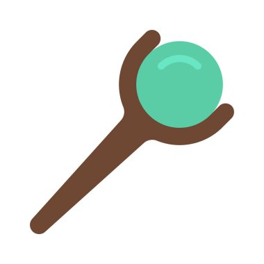 Sihirbaz Personeli Web simgesi vektör illüstrasyonu