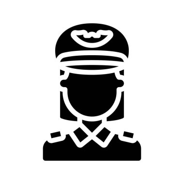 Pilot web simgesi vektör illüstrasyonu