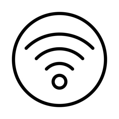 wifi işaret simgesi vektör illüstrasyonu