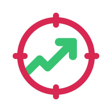Büyüme Odaklanma Web simgesi vektör çizimi