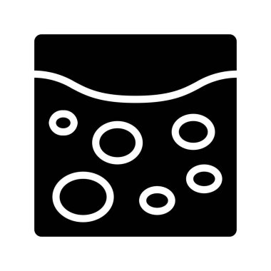 Kar Alanı Web simgesi vektör illüstrasyonu