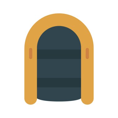 Dinghy Boat web simgesi vektör çizimi