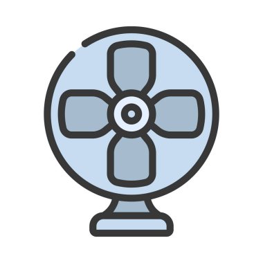 fan web simgesi vektör illüstrasyonu