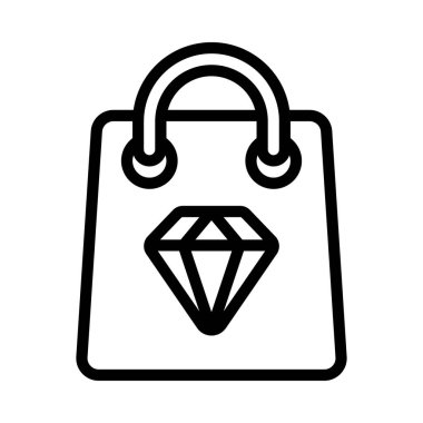 Elmas Alışveriş Torbası resimleme 