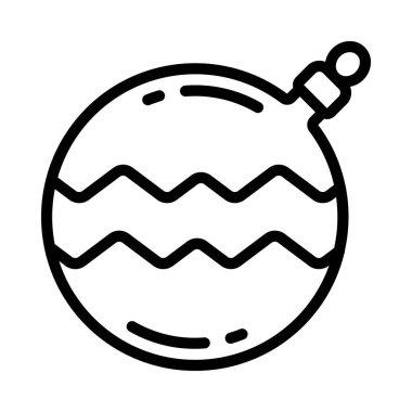 Bauble Web simgesi vektör illüstrasyonu