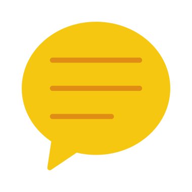 kabarcık sohbet iletişim simgesi, vektör illüstrasyonu 