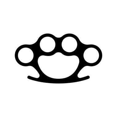 Knuckle Dusters web simgesi vektör çizimi