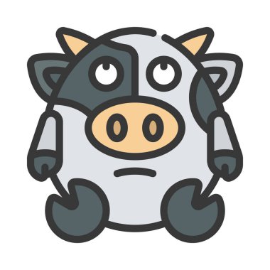 Yuvarlanan Gözler web simgesi vektör çizimi