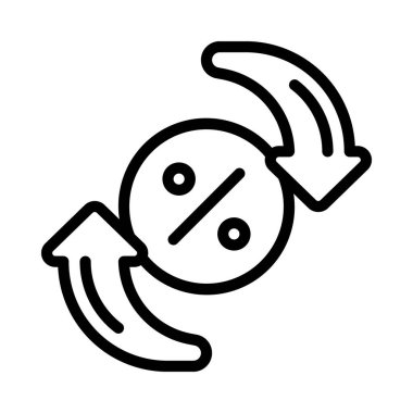 Değişim Hızı web simgesi vektör illüstrasyonu