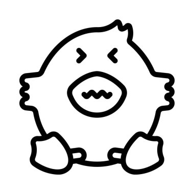 Baş ağrısı web simgesi vektör illüstrasyonu