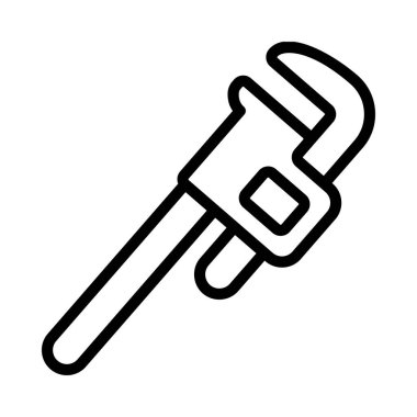 Boru anahtarı ağ simgesi vektör illüstrasyonuName