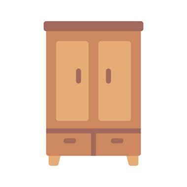 Wardrobe  web icon vector illustration